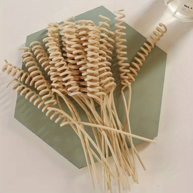 Home Fragrance Bottle - 10Pcs Plant Curved Rattan Sticks Aromatherapy